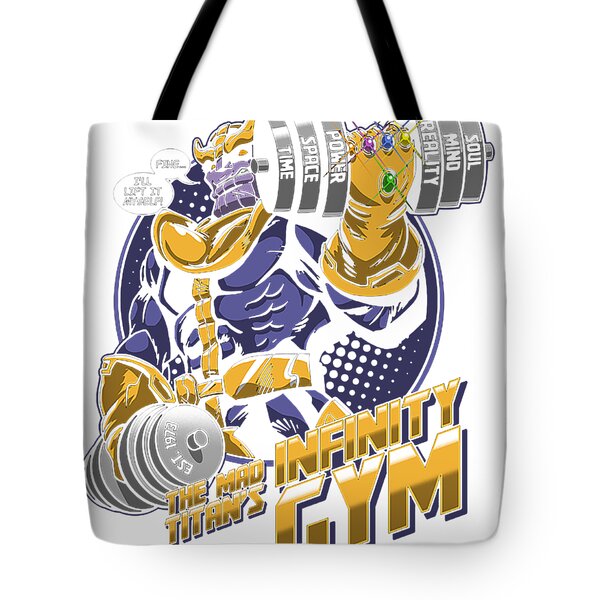 The Avengers Angry Thanos Comic Art Large Recycled Shopper Tote Bag NEW UNUSED 